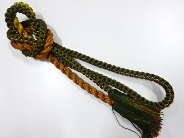 JAPANESE KIMONO / HAND-TIED OBIJIME CORD